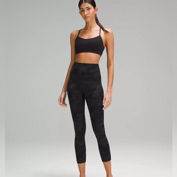 Lululemon Align Pant 26” Formation Camo Deep Coal Multi - 6 - Picture 1 of 7